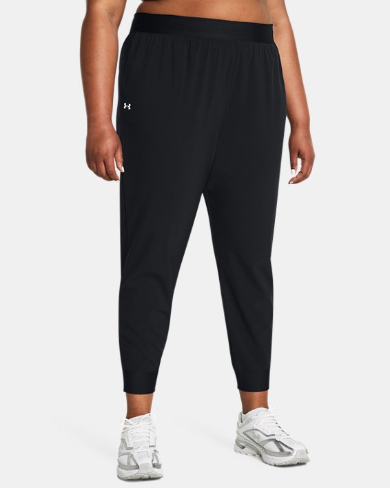 Pantalon taille haute UA Armour Sport Woven pour femme, Black, pdpMainDesktop image number 0